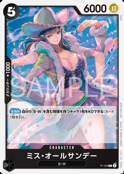 画像1: 〔特価品〕ミス・オールサンデー【プロモ】《黒》 (1)