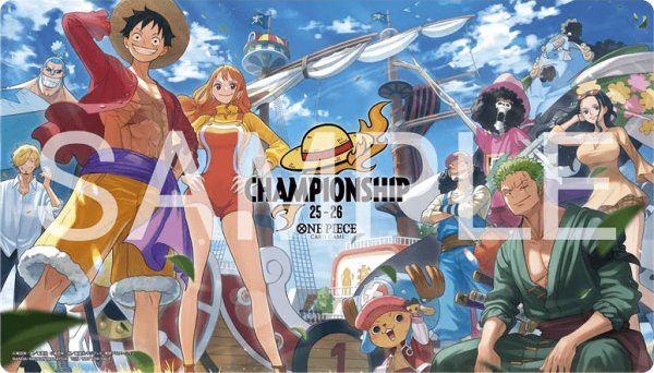 画像1: ONE PIECEカードゲーム オフィシャル プレイマット チャンピオンシップ2025KV (1)