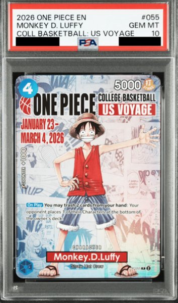 画像1: 【PSA10鑑定済】モンキー・D・ルフィ【プロモ】《青》 ※英語表記 (1)