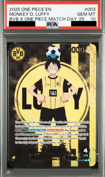 画像1: 【PSA10鑑定済】モンキー・D・ルフィ【プロモ】《多色》※英語表記 (1)