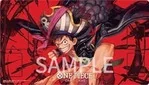 オフィシャルプレイマット(モンキー・Ｄ・ルフィ)※背景赤